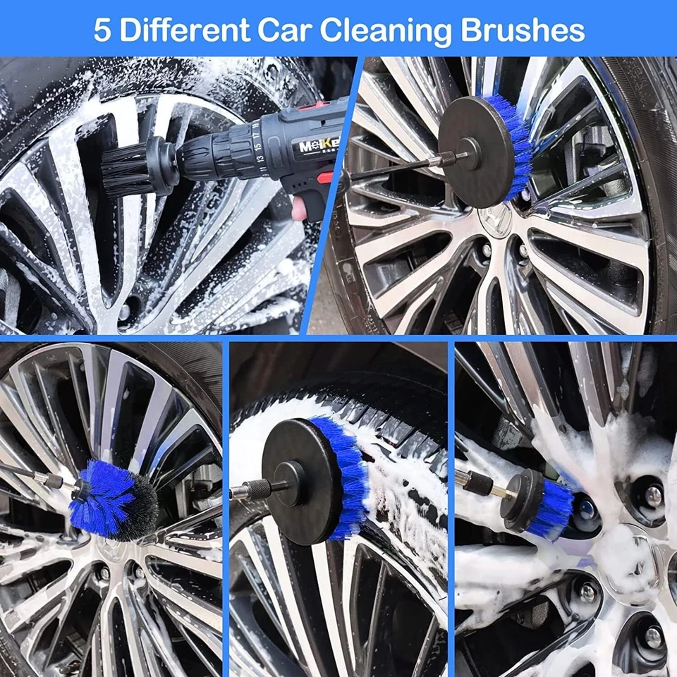 26-Piece Car Detailing Brush Set