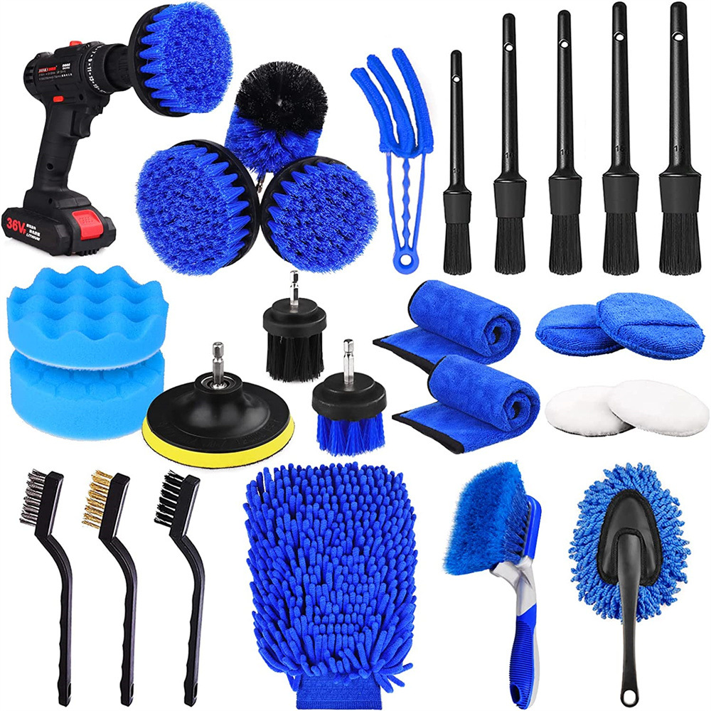 26-Piece Car Detailing Brush Set