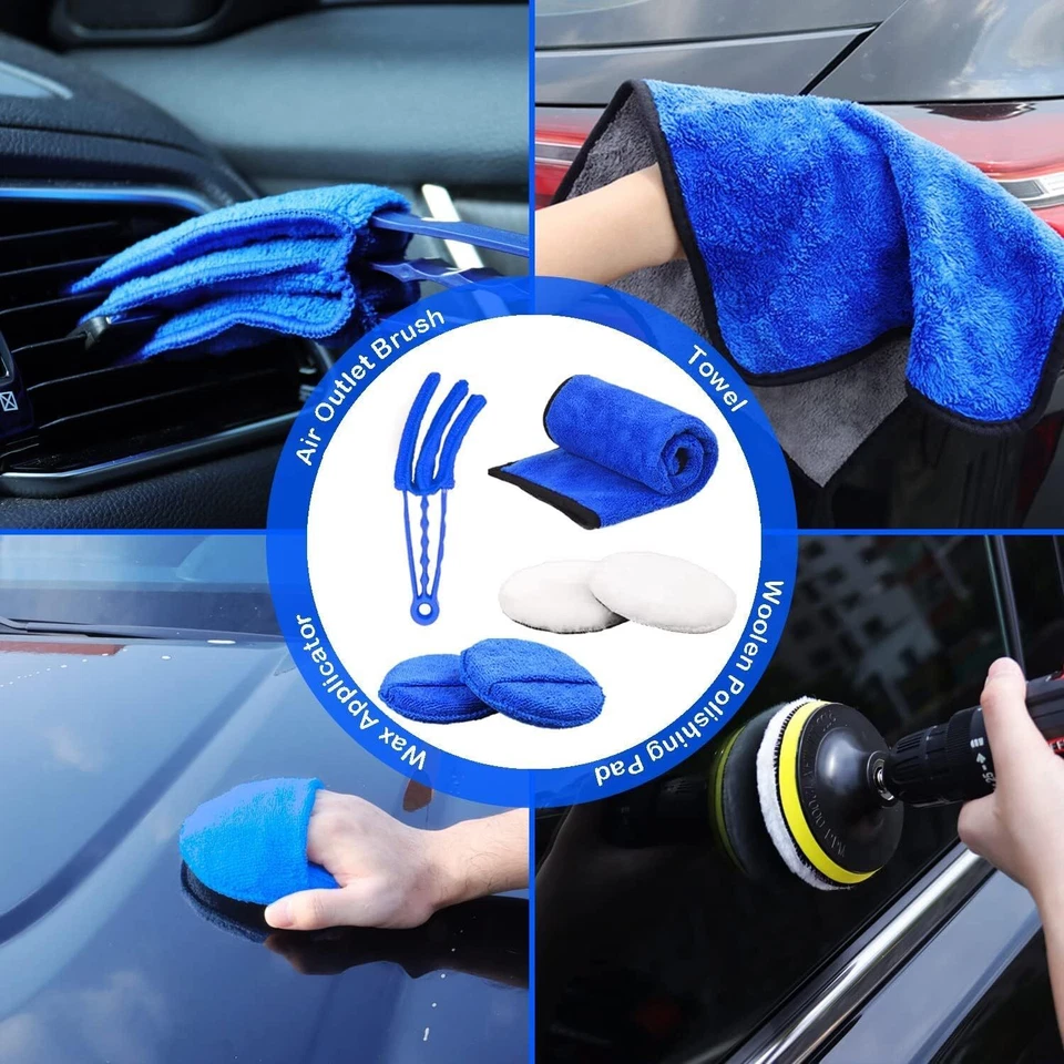26-Piece Car Detailing Brush Set